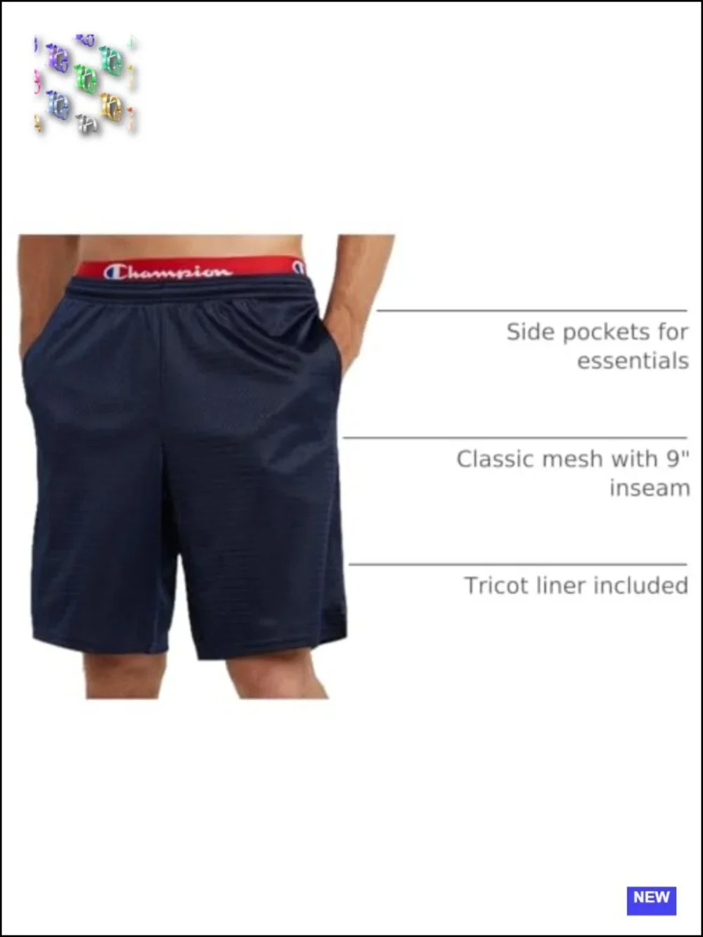 Men's Mesh Gym Shorts Athletic Activewear with Pockets
